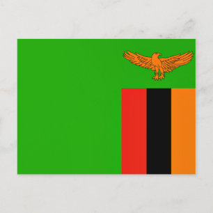 Vlag van Zambia Briefkaart