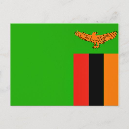 Vlag van Zambia Briefkaart (Voorkant)