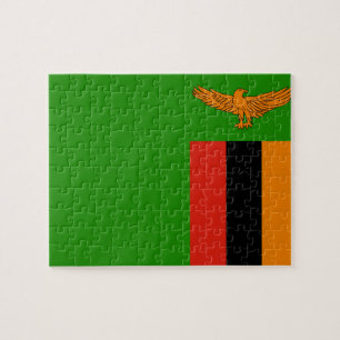 Vlag van Zambia Foto Puzzel