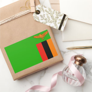 Vlag van Zambia Rechthoekige Sticker
