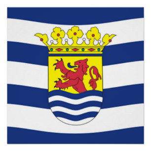 Vlag van Zeeland Perfect Poster