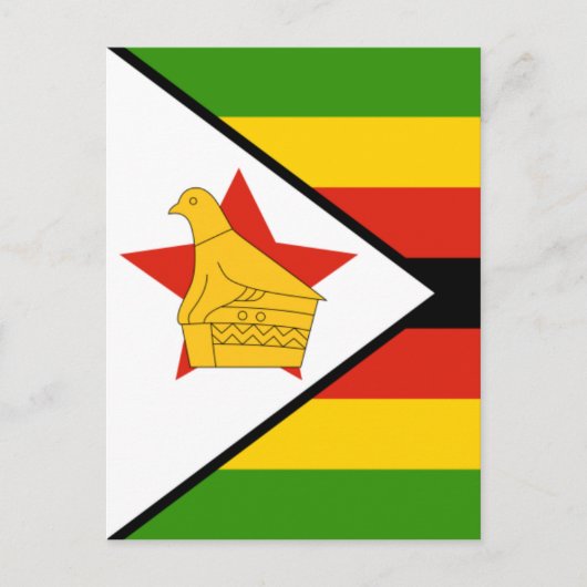 vlag van zimbabwe briefkaart (Voorkant)