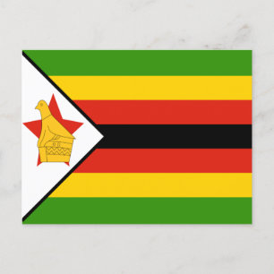 Vlag van Zimbabwe Briefkaart