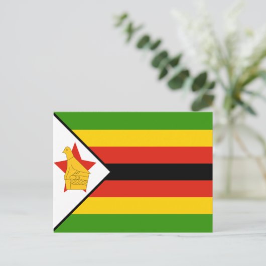 Vlag van Zimbabwe Briefkaart (Staand voorkant)