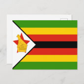 Vlag van Zimbabwe Briefkaart (Voorkant / Achterkant)
