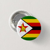 Vlag van Zimbabwe Ronde Button 3,2 Cm (Voorkant /achterkant)