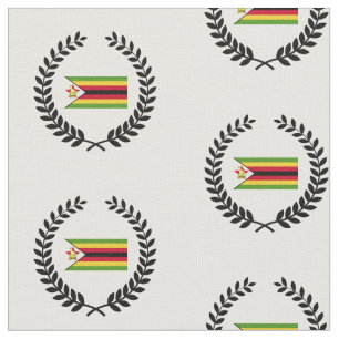 vlag van Zimbabwe Stof