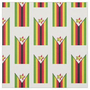 vlag van Zimbabwe Stof