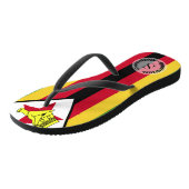 vlag van Zimbabwe Teenslippers (Schuin)