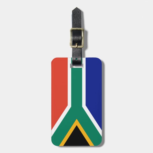 Vlag van Zuid-Afrika Bagagelabel (Voorkant verticaal)