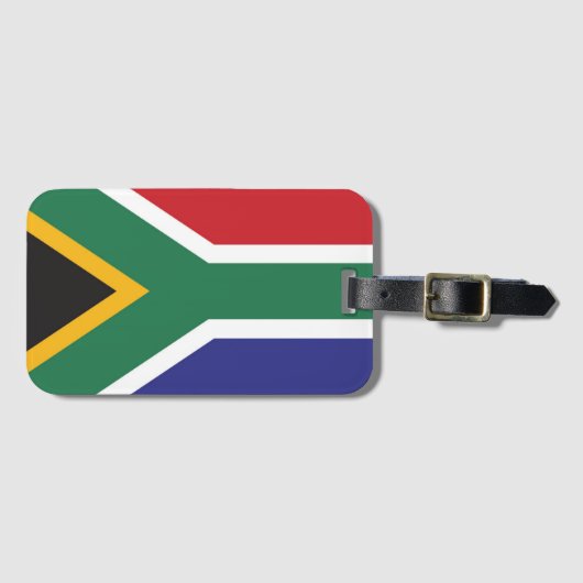 Vlag van Zuid-Afrika Bagagelabel (Voorkant (horizontaal))