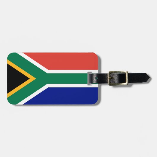 Vlag van Zuid-Afrika Bagagelabel (Voorkant horizontaal)