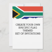 Vlag van Zuid-Afrika Kaart (Voorkant)