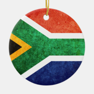 Vlag van Zuid-Afrika Keramisch Ornament