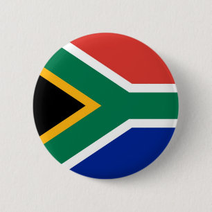 Vlag van Zuid-Afrika op de Pin-Button badge Ronde Button 5,7 Cm