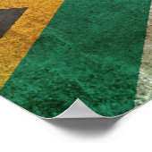 vlag van Zuid-Afrika Poster (Hoek)