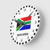 Vlag van Zuid-Afrika Ronde Klok (Hoek)