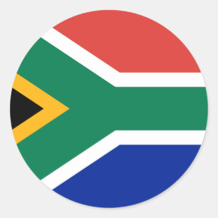 Vlag van Zuid-Afrika Ronde Sticker