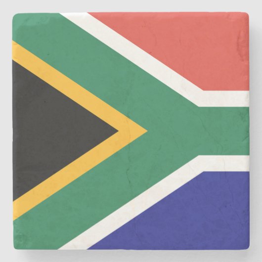 Vlag van Zuid-Afrika Stenen Onderzetter (Voorkant)