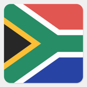 Vlag van Zuid-Afrika Vierkante Sticker