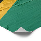 Vlag van Zuid-Afrika Weathered Poster (Hoek)