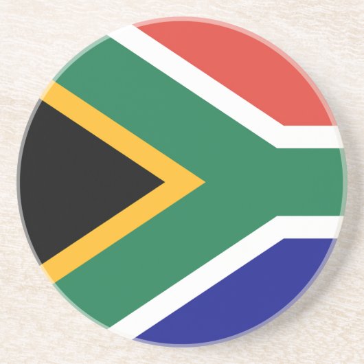 Vlag van Zuid-Afrika Zandsteen Onderzetter (Voorkant)
