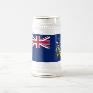 Vlag van Zuid-Georgia en de Zuidelijke Sandwicheil Bierpul
