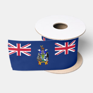 Vlag van Zuid-Georgia en de Zuidelijke Sandwicheil Lint