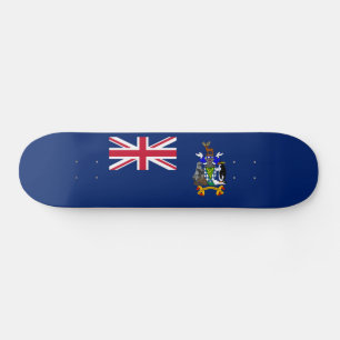Vlag van Zuid-Georgia en de Zuidelijke Sandwicheil Skateboard