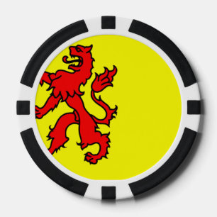 Vlag van Zuid-Holland Poker Chips