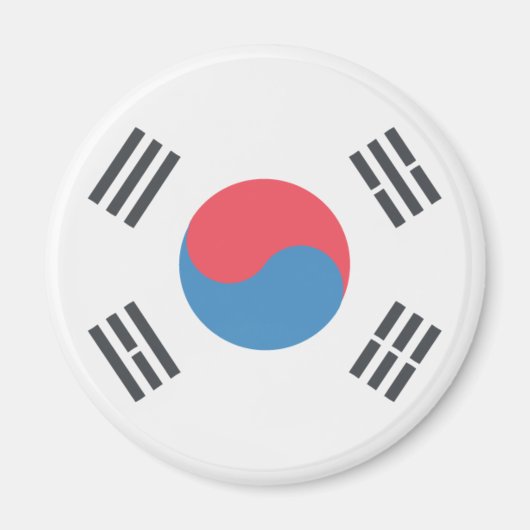 Vlag van Zuid-Korea Magneet (Voorkant)