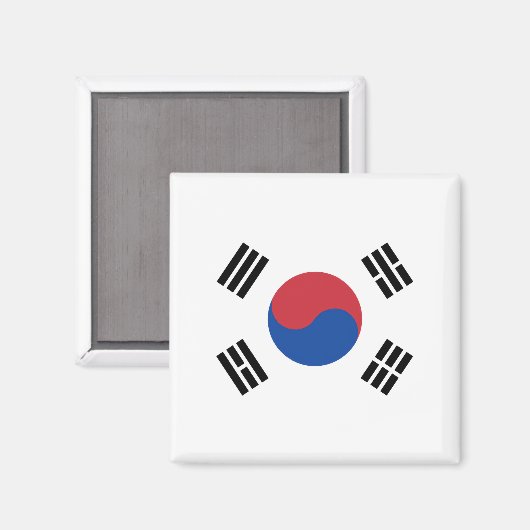 Vlag van Zuid-Korea Magneet (Voorkant / Achterkant)