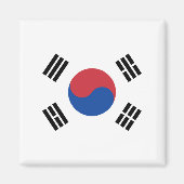Vlag van Zuid-Korea Magneet (Voorkant)