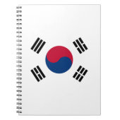 Vlag van Zuid-Korea Notitieboek (Voorkant)
