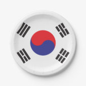 Vlag van Zuid-Korea Papieren Bordje (Voorkant)