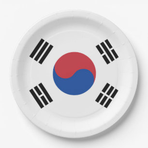 Vlag van Zuid-Korea Papieren Bordje