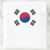 Vlag van Zuid-Korea Rechthoekige Sticker (Tas)