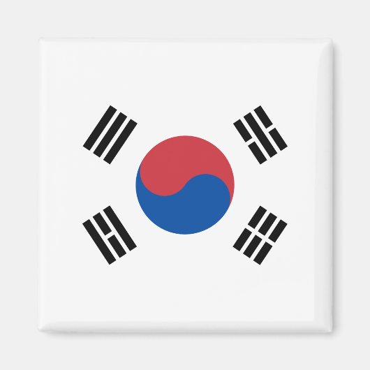 Vlag van Zuid-Korea (ROK) Magneet (Voorkant)