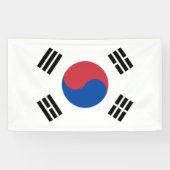 Vlag van Zuid-Korea (ROK) Spandoek (Horizontaal)