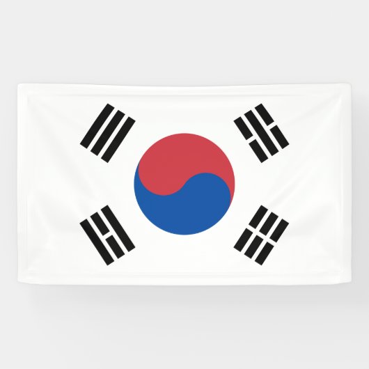 Vlag van Zuid-Korea (ROK) Spandoek (Horizontaal)