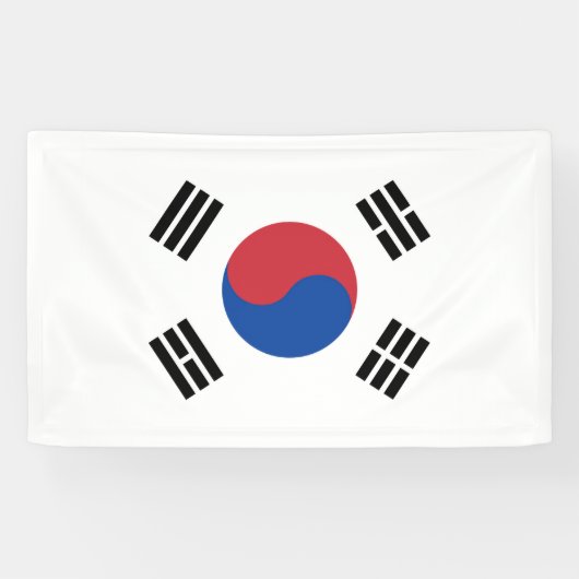 Vlag van Zuid-Korea Spandoek (Horizontaal)