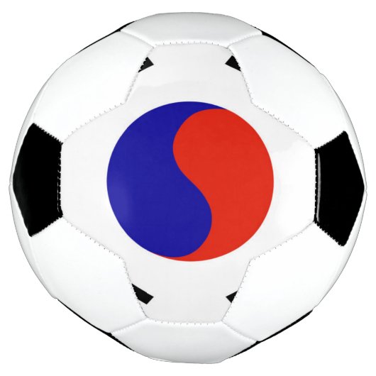 Vlag van Zuid-Korea Voetbal (Gedraaid)