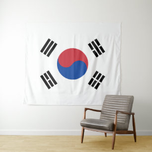 Vlag van Zuid-Korea Wandkleed