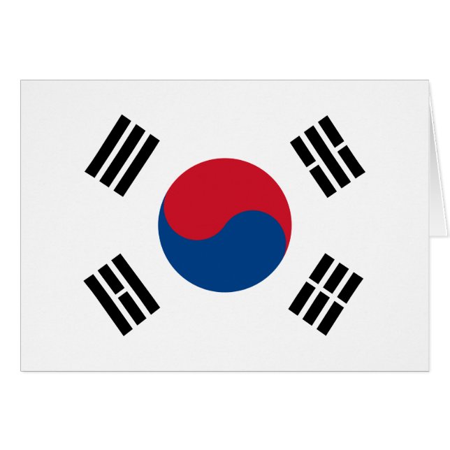 vlag van Zuid-Korea - Yin Yang (Voorkant Horizontaal)