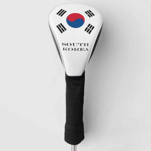 vlag van Zuid-Korea - Yin Yang Golfheadcover (Voorkant)