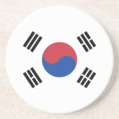 Vlag van Zuid-Korea Zandsteen Onderzetter (Voorkant)