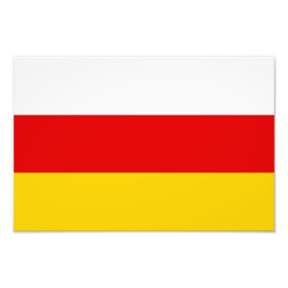 Vlag van Zuid-Ossetië Foto Afdruk