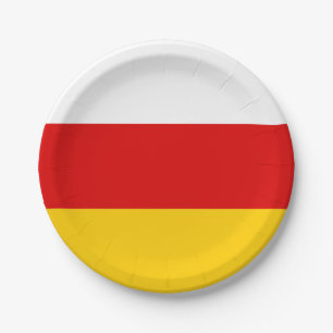 Vlag van Zuid-Ossetië Papieren Bordje