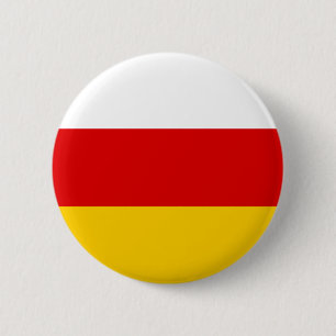 Vlag van Zuid-Ossetië Ronde Button 5,7 Cm