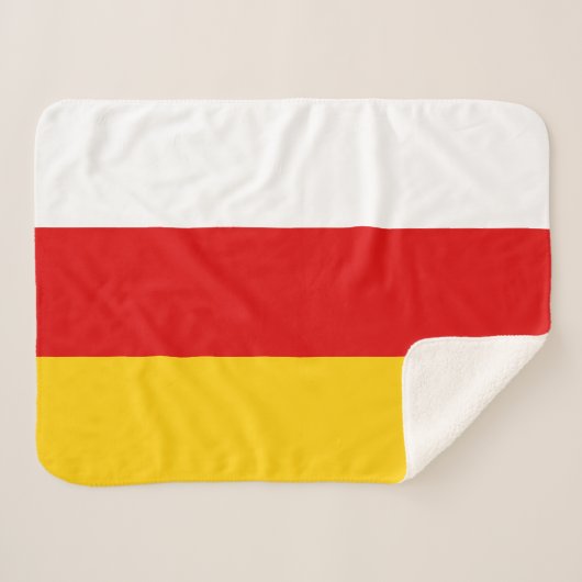 Vlag van Zuid-Ossetië Sherpa Deken (Voorkant (horizontaal))